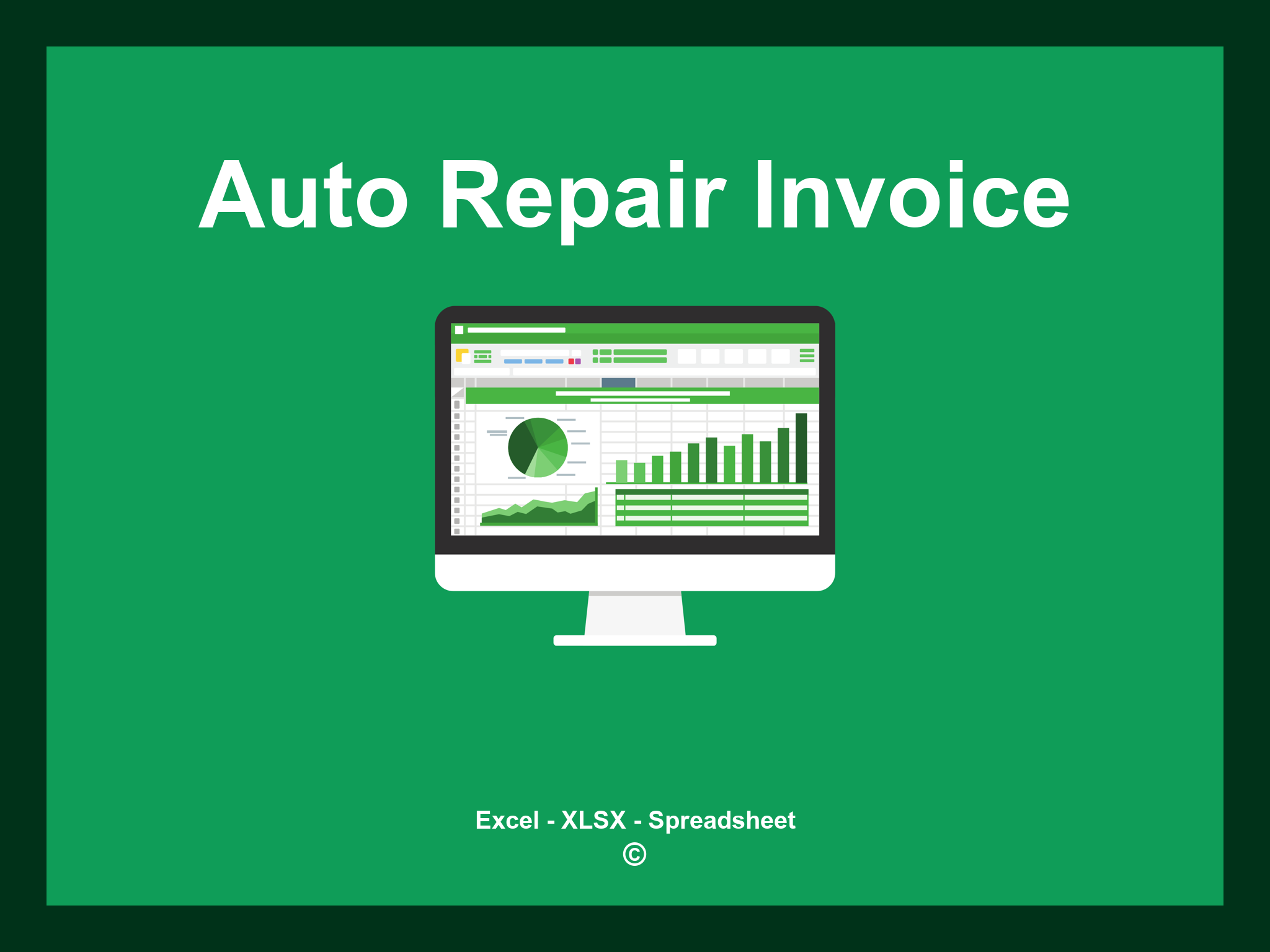 Auto Repair Invoice Template Excel