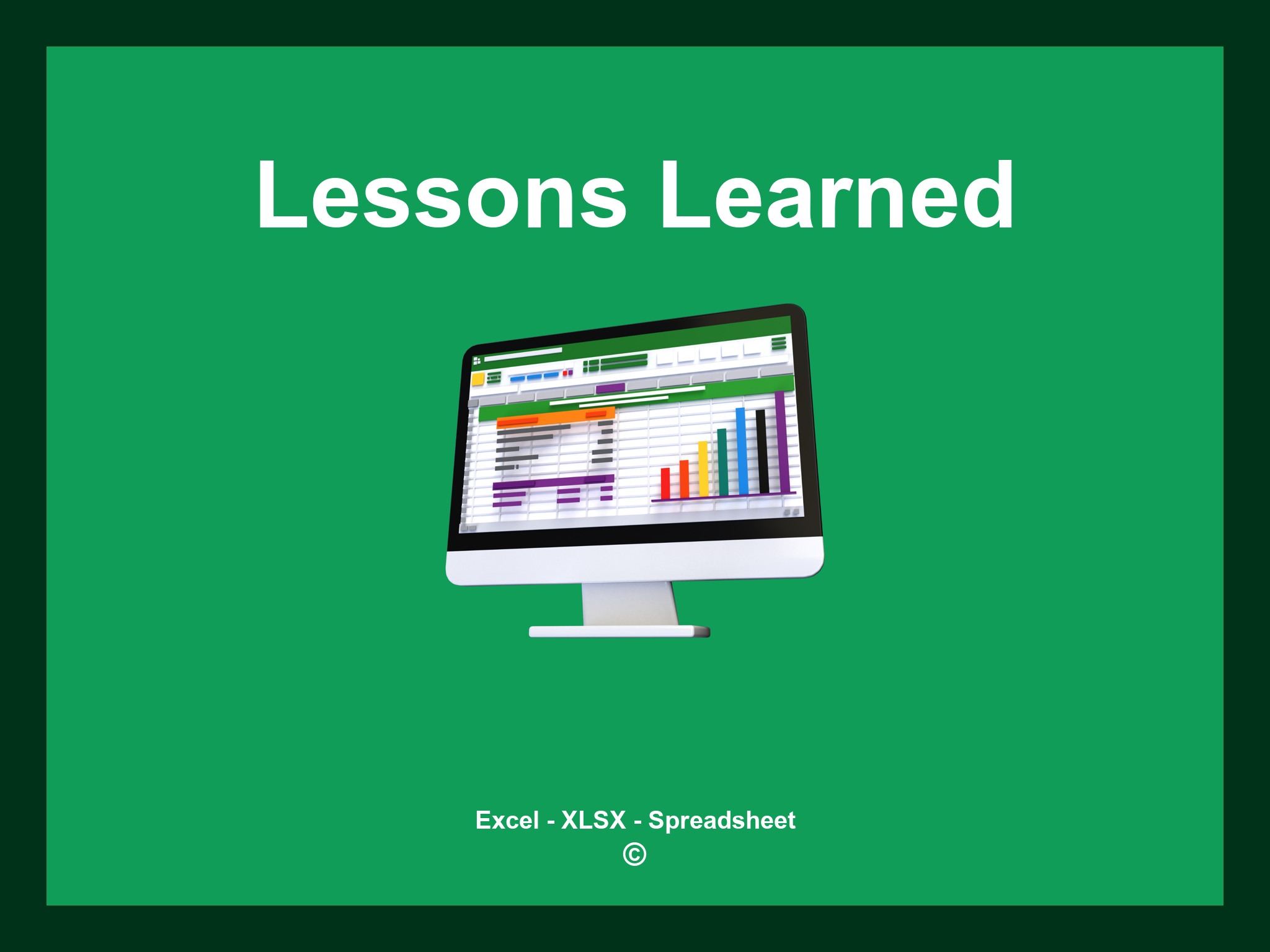 Lessons Learned Template Excel