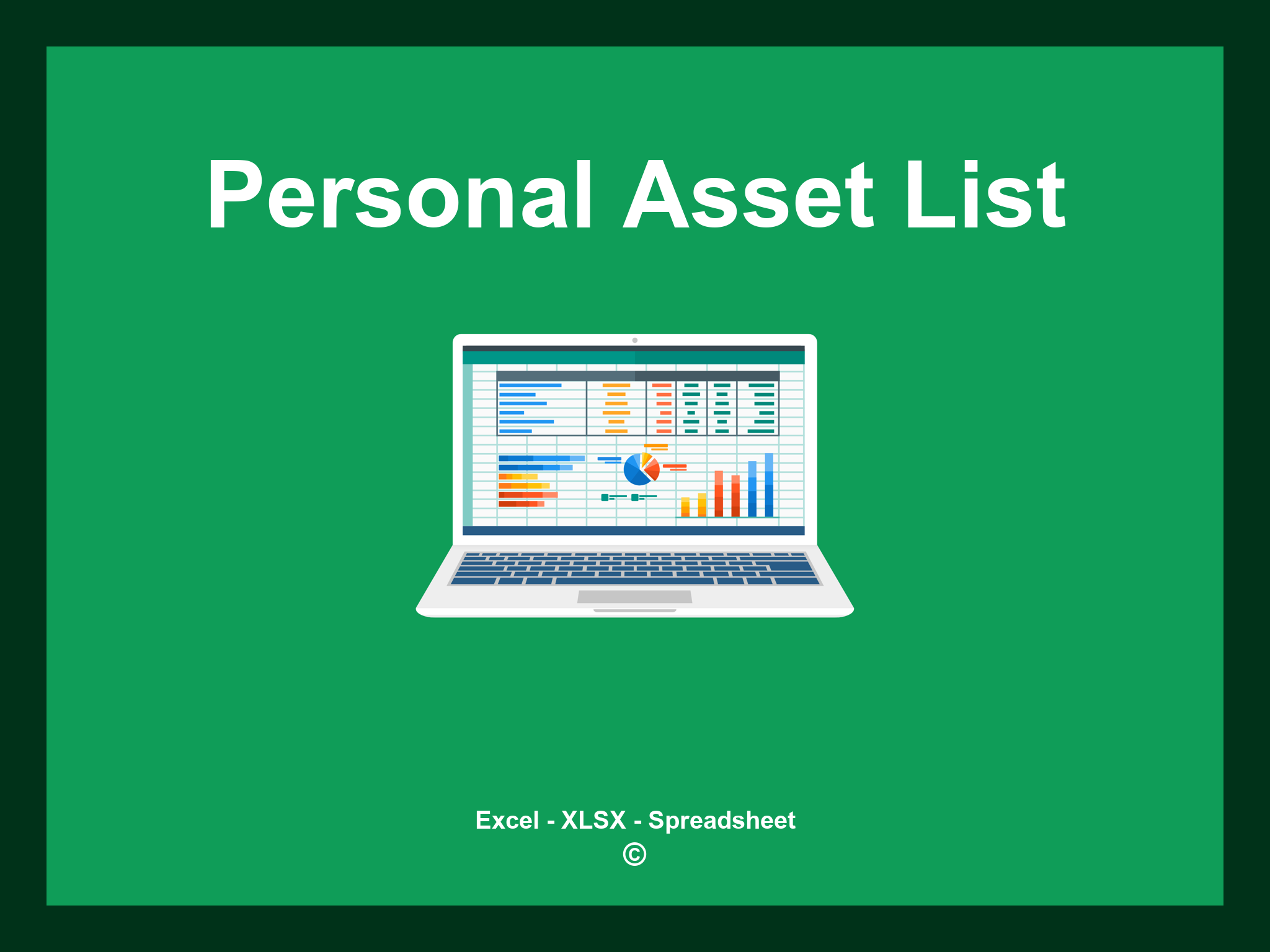 Personal Asset List Template Excel