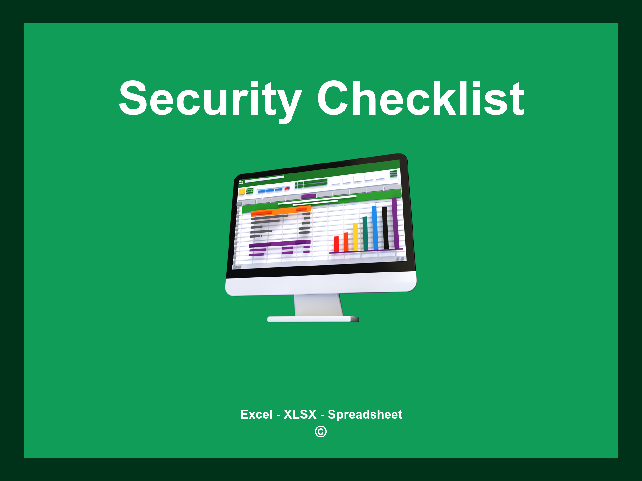 Security Checklist Template Excel