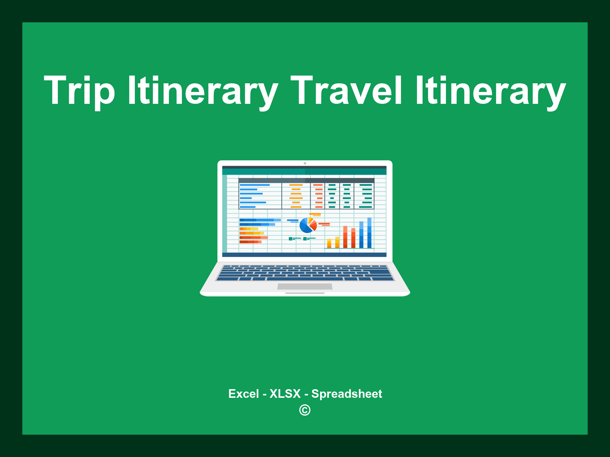Excel Trip Itinerary Travel Itinerary Template